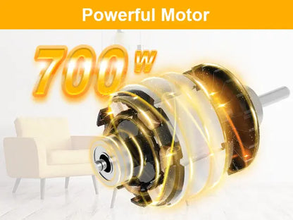 700W HVLP Paint Sprayer, Multi-Nozzle & Pattern, Easy to Clean for Furniture, Fence & More